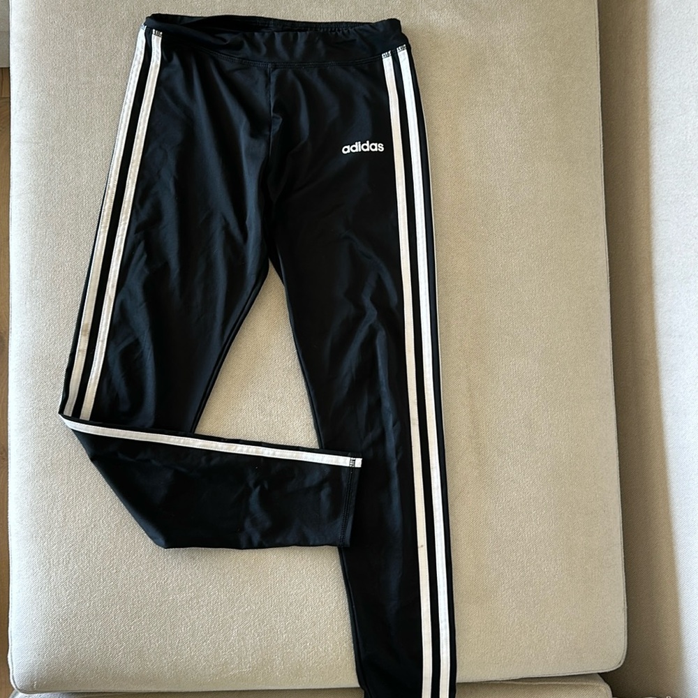 Adidas black leggings size 14